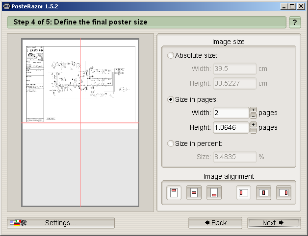 Print A3-sized schematics from A4 printer (Windows/OSX/Linux) - diyAudio