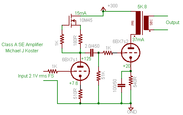 6BX7 or 12B4A for small SE amp? | diyAudio