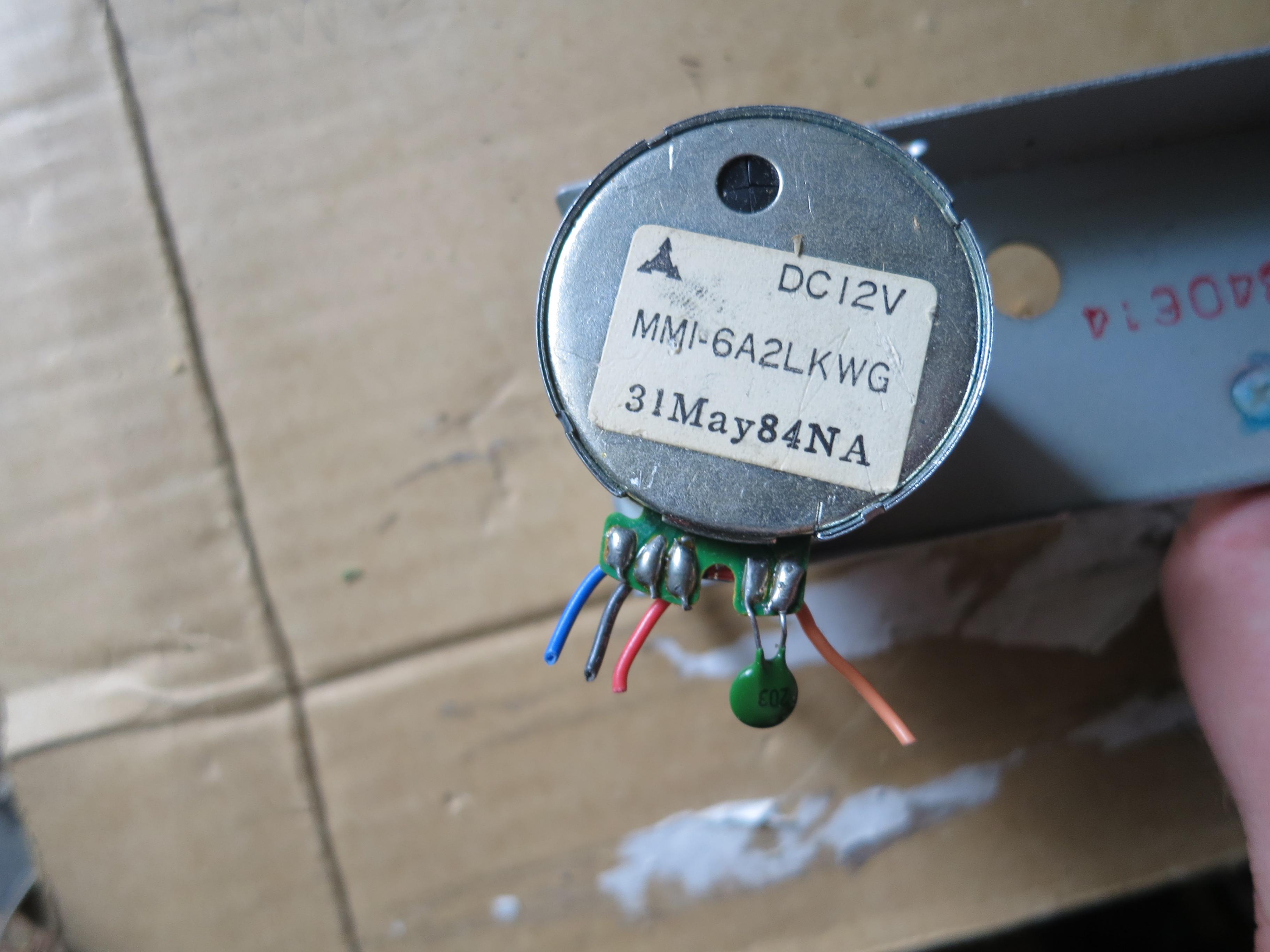 Cassette deck Mitsubishi motor wiring identification help needed | diyAudio