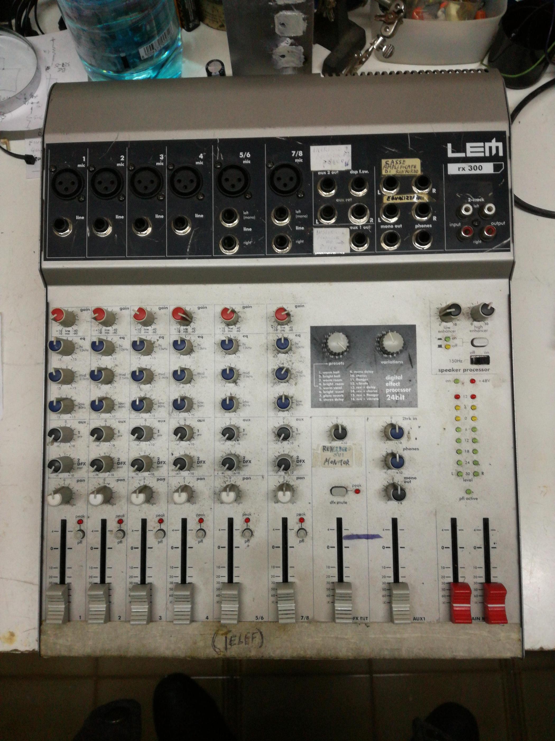 Wiring diagram or service manul LEM RX300 amplified audio mixer | diyAudio