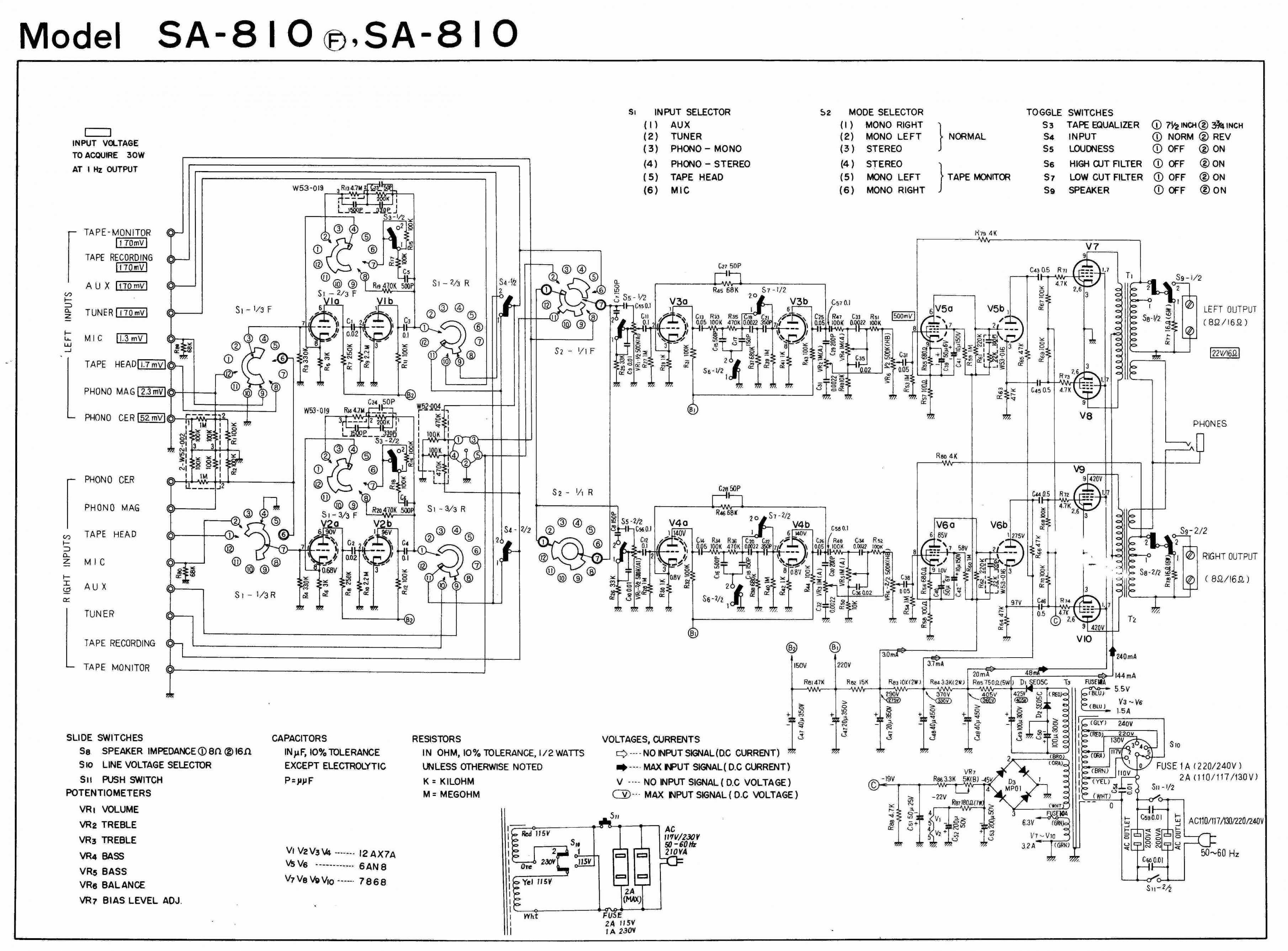 PIONEER SA-810 Tube Amp Schematics | Page 2 | diyAudio